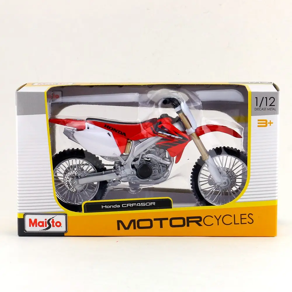 Maisto/1:12 весы/Моделирование литья под давлением модель мотоцикла Игрушка/Honda CRF450R Supercross/деликатная детская игрушка/воротник