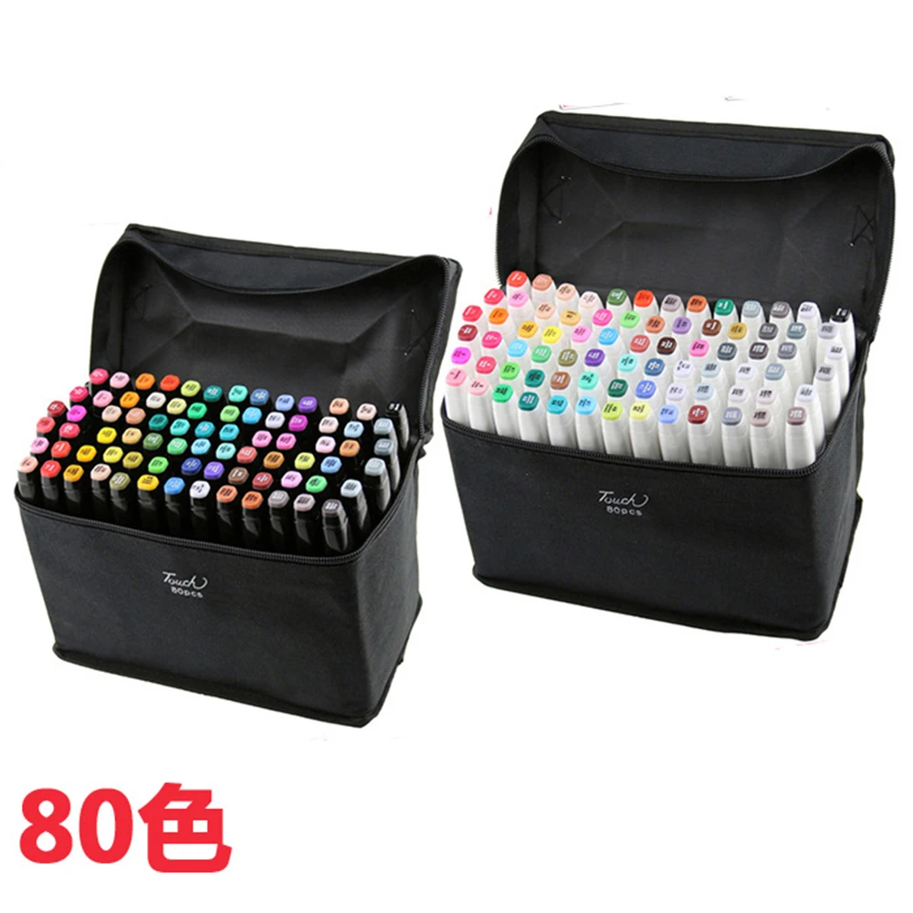 

touchfive 80 colors mark pen Animation manga Design Paint Sketch Markers Drawing soluble pen cartoon graffiti art markers Pens