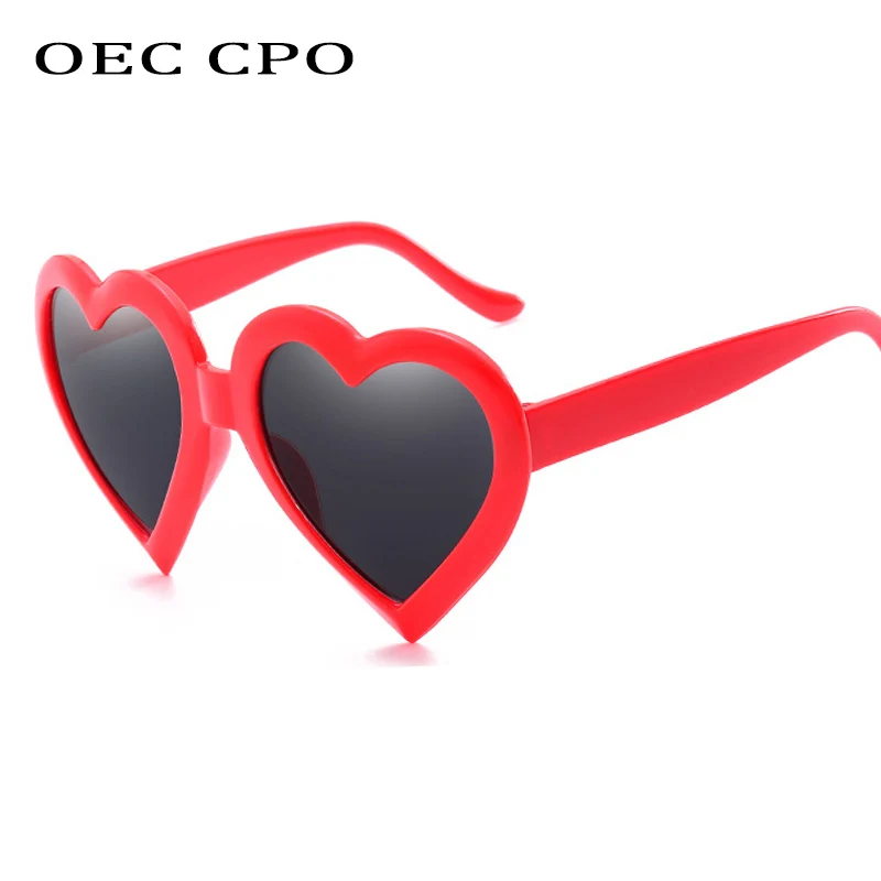 Женские солнцезащитные очки OEC CPO сексуальные в форме сердца Винтажные