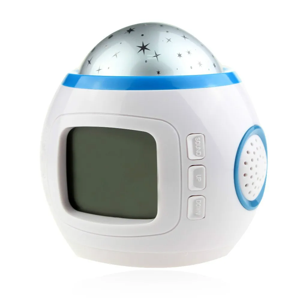 hot selling Music Starry Star Sky Projection Calendar Thermometer Alarm Clock Toy free DHL shipping 30pcs/lot | Дом и сад