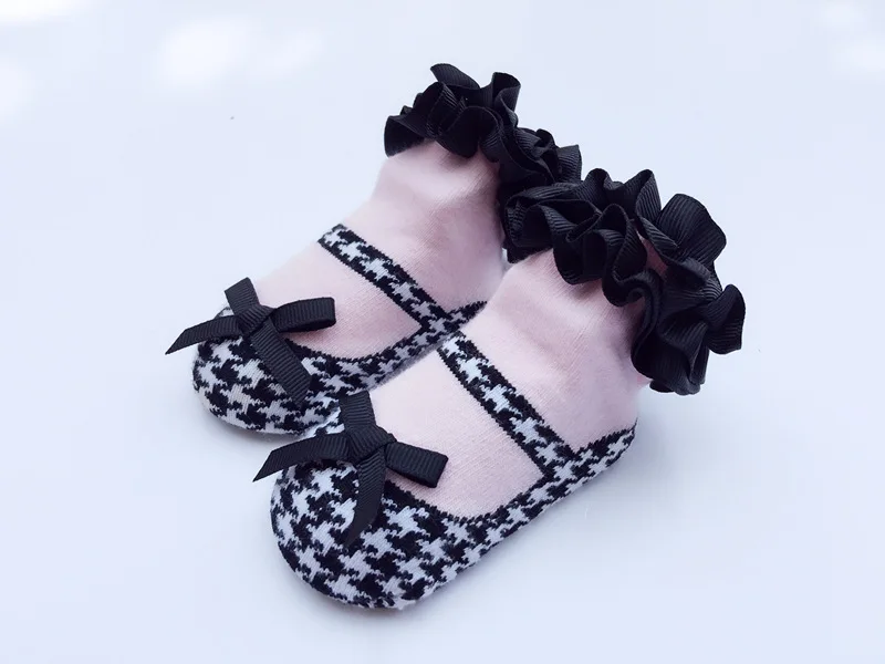 Детские носки для принцессы, нескользящие носки, носки для новорожденных