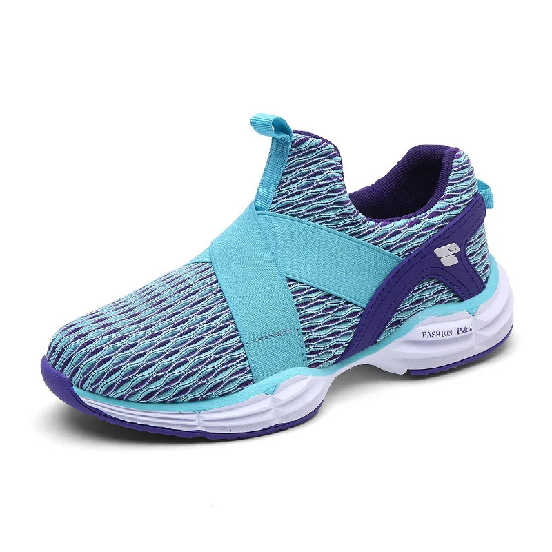 KERZER 2017 Brand Running Shoes Women Slip On Training Shoes Breathable Walking Jogging Sneakers Blue Orange Sport Sneakers Lady adidas women s shoes running shoes training shoes sneakers free shipping