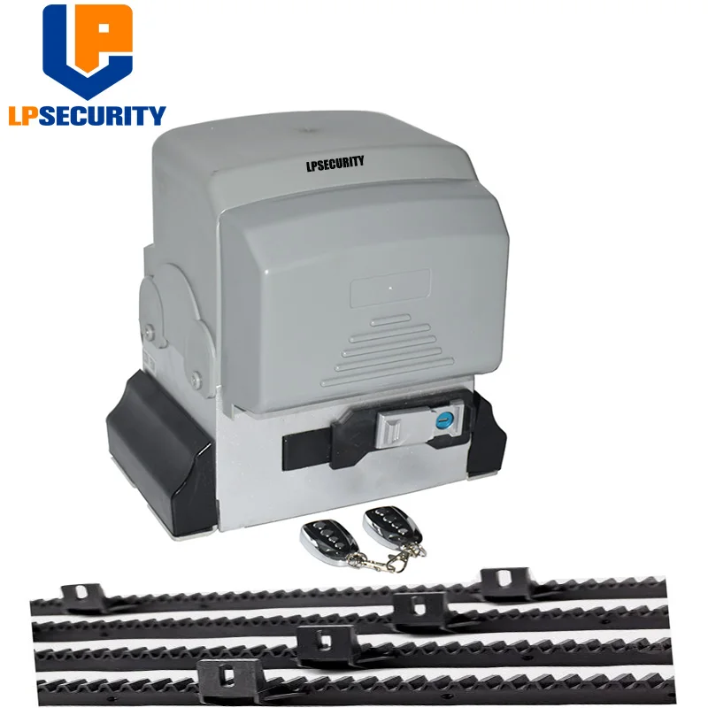US $337.25 2500kg Electric Sliding Gate Opener Motor For Door 2500kg Gate Opener Systems With Sensor Button Blinker 5m Or 6m Nylon Racks