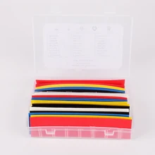 High Quality 5 Colors Hot 30pcs 180mm Polyolefin Assortment Ratio 2:1 Heat Shrink Tubing Tube Sleeving For Wrap Kit With Box