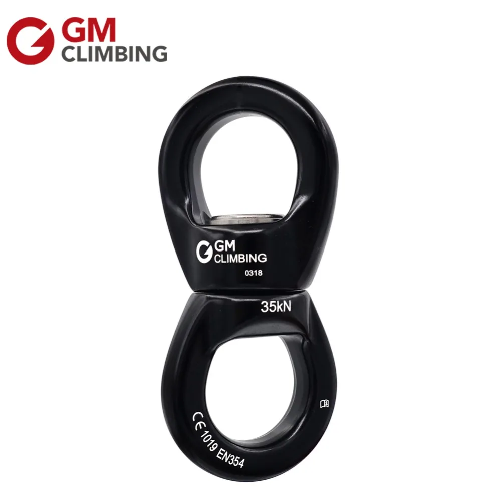 

35kN Climbing Swivel Connector Full Bearings Safety Rappel Device Rotator For Arborist Hammock Aerial Dance