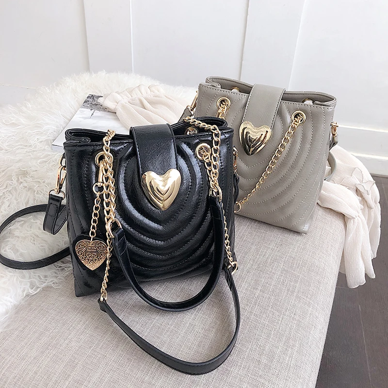 Celebrity Women Leather Bags 2019 New French Style Ladies Handbags Shoulder Crossbody Bag White ...