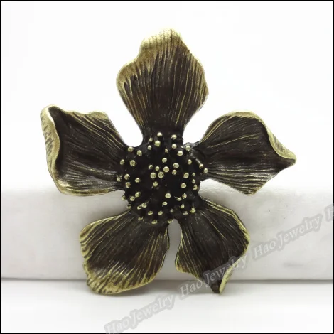 

8pcs Vintage Charms Flower Pendant Antique bronze Fit Bracelets Necklace DIY Metal Jewelry Making