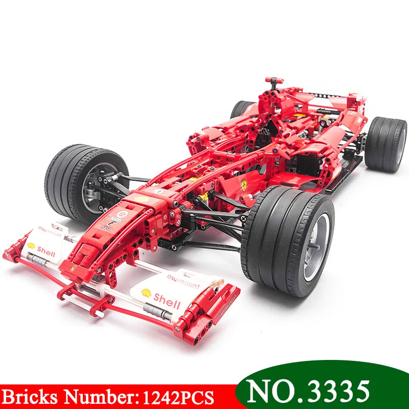 

AIBOULLY 3335 Technic F1 Racer Building Blocks Brick Toy Set Boy Game Car Formula 1 Kids Toys Compatible with 8674