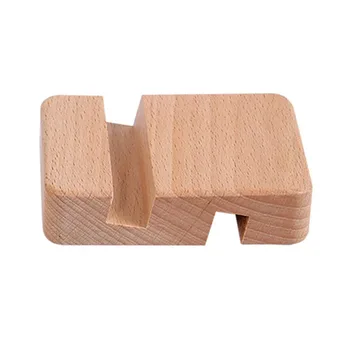 

Creative Mobile Phone Holder Mini Wooden desktop lazy Stand Double Slot Mobile Phone Holder Bracket Support