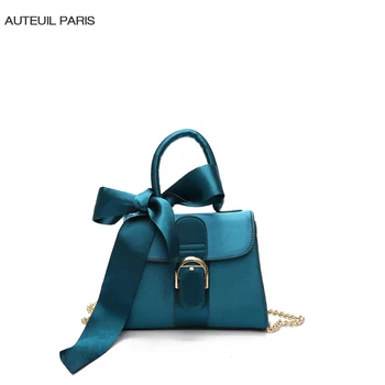 

AUTEUIL PARIS 2017 New Arrival Crossbody Bags with Scarves Women Leather Handbag Leisure Small Bags for Shoulder Autumn Totes