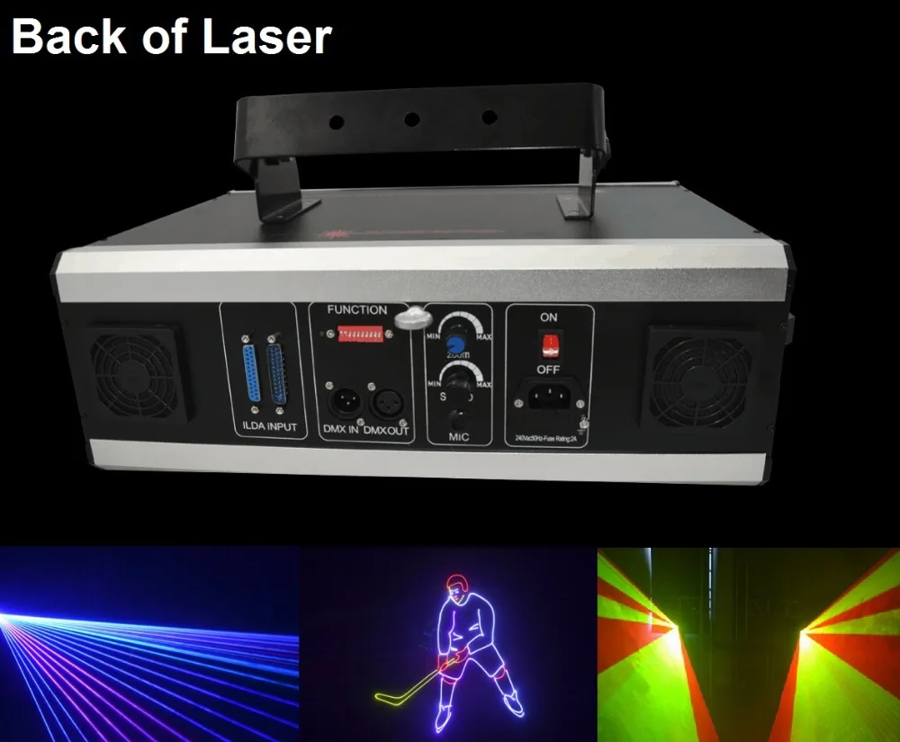Gratis verzending 3 W Laserlicht 3000 mW RGB Wit Mix Animatie Beam Strobe Laser Lichten ILDA 45 kpps Disco DJ Podium Verlichting effect