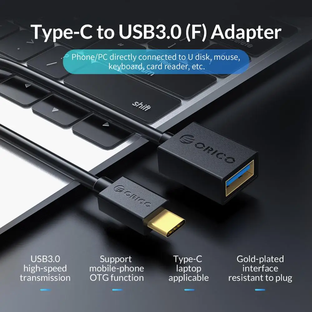 Удлинительный кабель ORICO USB3.0 Type C к Кабель адаптер для синхронизации данных