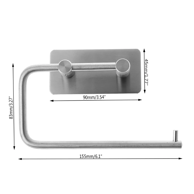 Диспенсер для полотенец из нержавеющей стали, держатель для туалетной бумаги, самоклеющийся