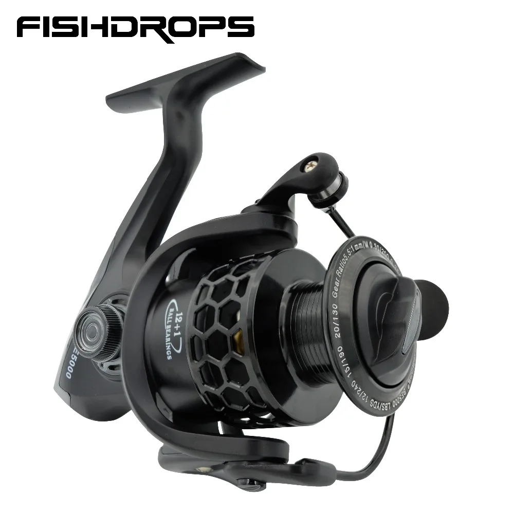 Fishdrops Fishing Reels Spinning Reel 12bb Saltwater Lightweight