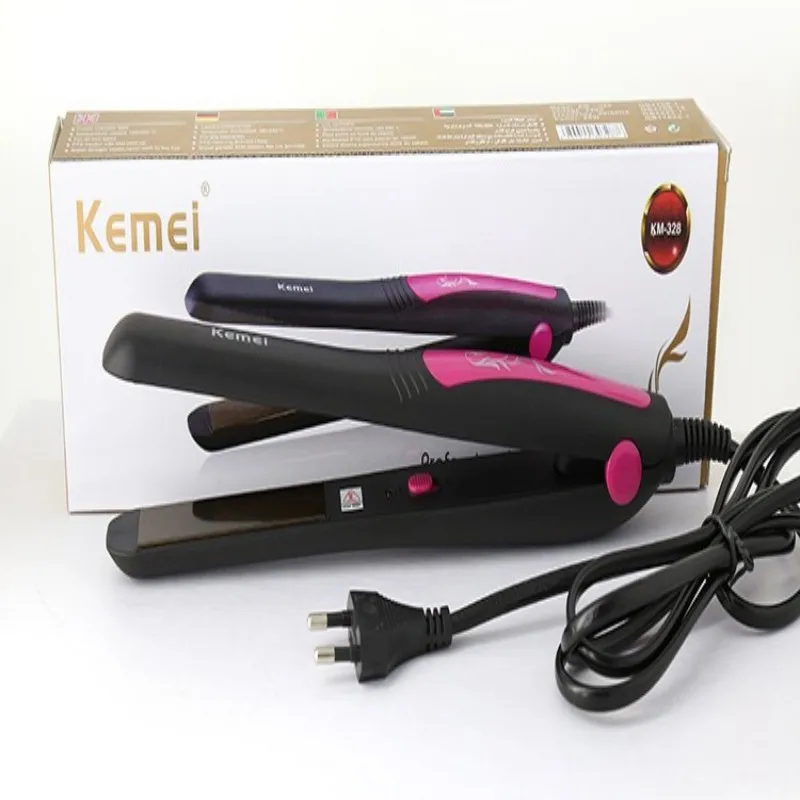 Kemei термостатический Турмалин Керамика выпрямитель для волос утюги Nano Titanium chapinha km-328 профессиональная машина для завивки волос