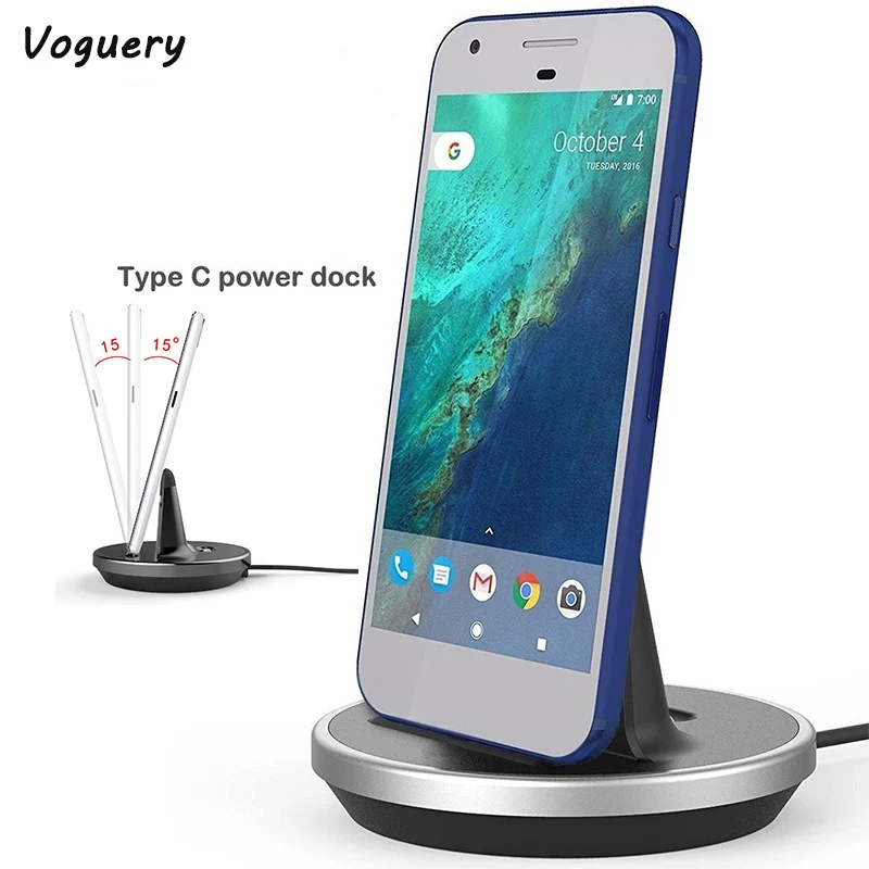 

voguery Type-C Dock Charging Station USB Desktop Charger Cradle for Samsung Galaxy S8 Charger USB-C Type C Adapter for s8Plus