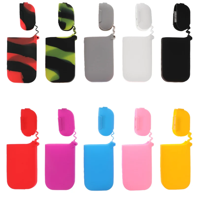 

1PC Fashion 10 Colors Anti-slip Replacement Silicone Case Sleeve Wrap Protective Skin Cover For IQOS 2.4
