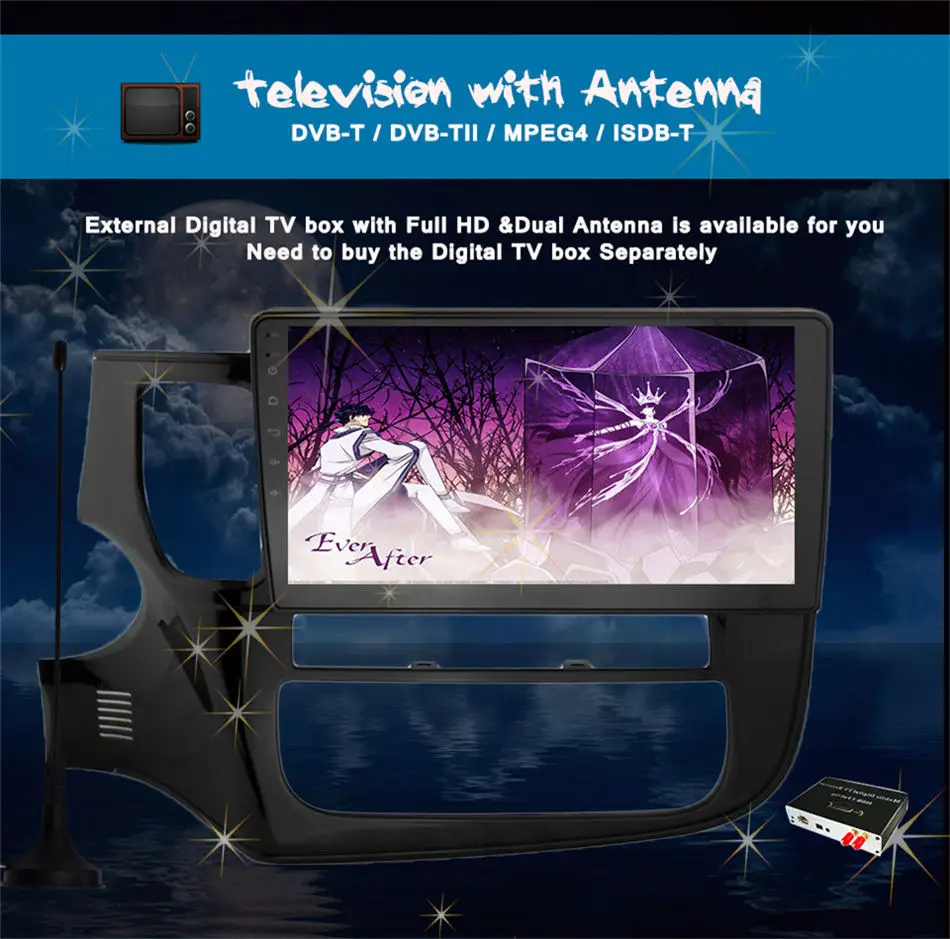 2 din android 10 0 GPS Navi для Mitsubishi Outlander 2014 2015 2016 2017 Авто радио навигация Мультимедиа 6G + 128G