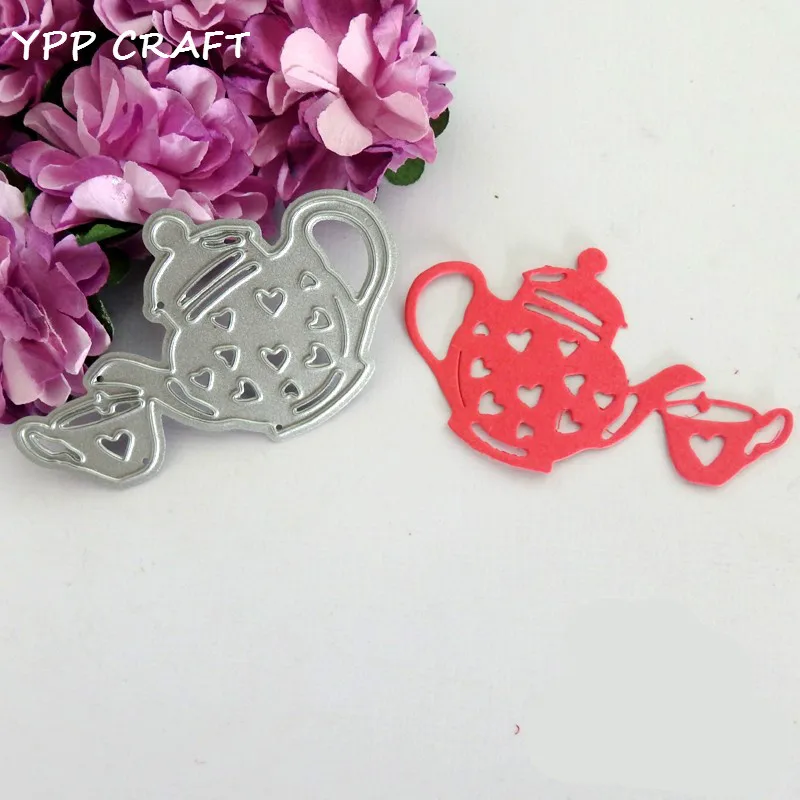 

Teapot metal die cutting dies scrapbooking embossing folder suit for cutting machine