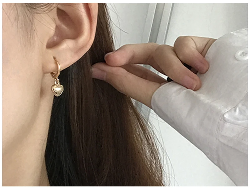 Heart Hoop Earrings  (4)