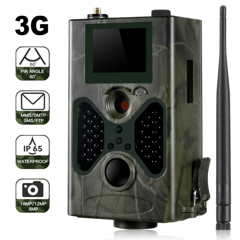 EU Version 3g MMS SMTP Trail камера 16MP ночного видения беспроводная охотничья камера HC330G SMS сотовая Мобильная камера наблюдения - Цвет: EU Version