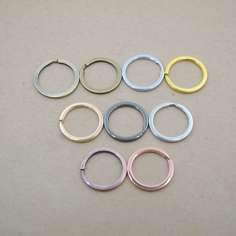 

10pcs/lot 25mm Rose Gold Color Metal Key Rings Split Ring Key Chain For Bag Diy Jewelry Making Sleutelhanger Key Chain Rings