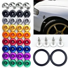 JDM Car Front Rear Bumper Hatch Fixing Buckle Nuts Bolts Auto Replacement Parts Reinforced Surrounding Pad Detachable Screws