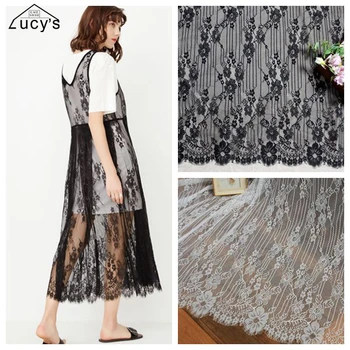

Windows lace home diy decoration lace material New eyelash chantilly lace tissue for women long dresses making 150x300CM/piece