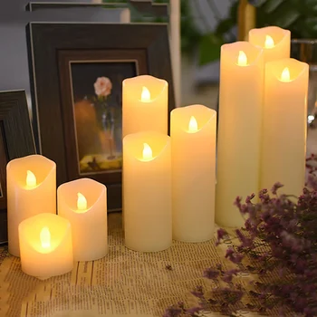 

Flameless Paraffin Wax Led Candles Powered By Battery For Wedding/Birthdays/Holiday Party/Hotel,Coffee Shop Hom Room Decoration