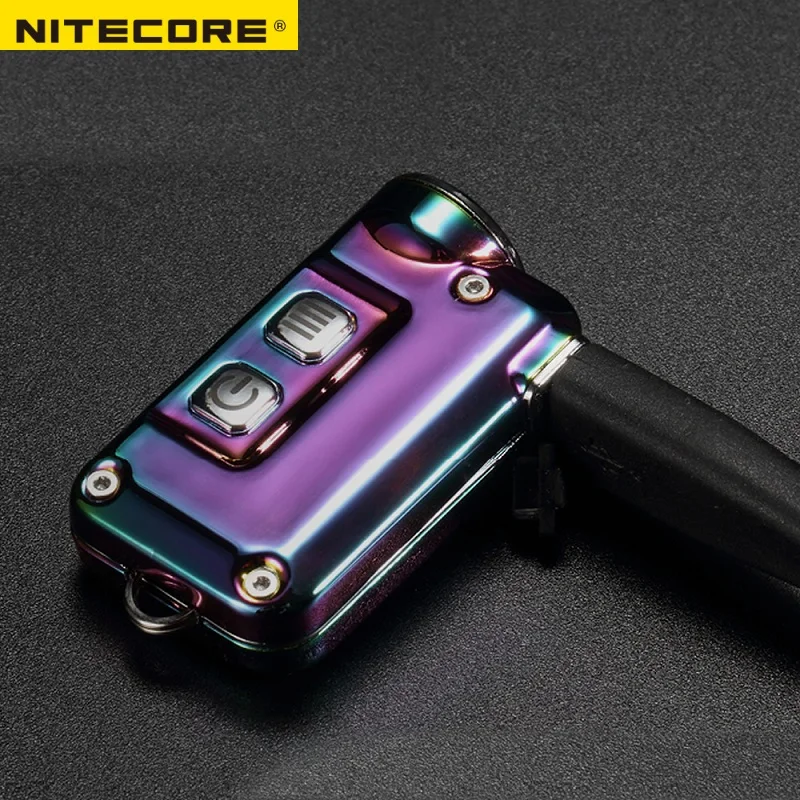 Nitecore TINI SS USB TINISS перезаряжаемая стальная светодиодная подсветка ключа CREE XP G2 S3 LED