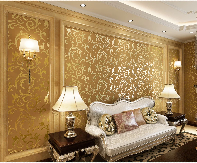 Серый 3D Викторианский Дамаск тисненая настенная бумага в рулоне роскошная классическая Серебряная Цветочная настенная бумага для гостиной спальни настенный Декор