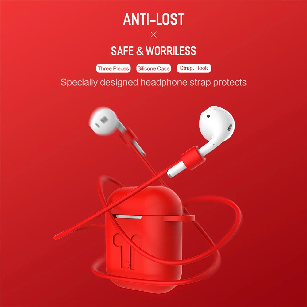5Pcs/Set Earphone Case For Apple AirPods Accessories AirPod Case Cover For Airpods Apple Soft Silicone Protective Air Pods Cases
