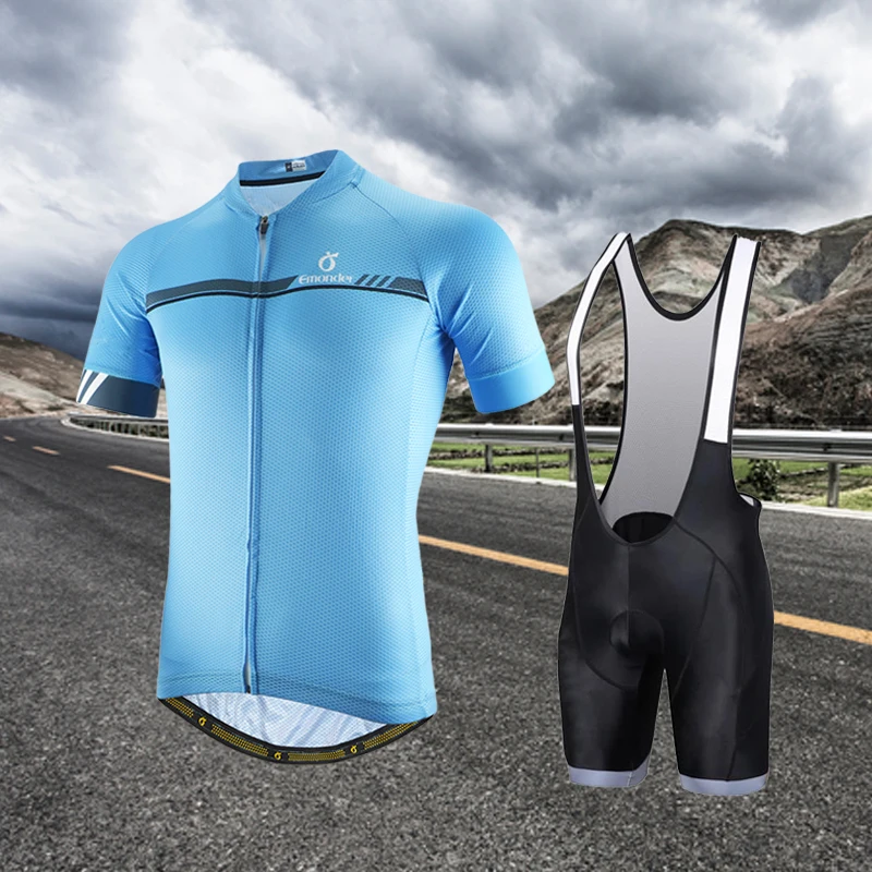 EMONDER New Arrival Summer Cycling Jersey Set Pro Team Men Cycling Set