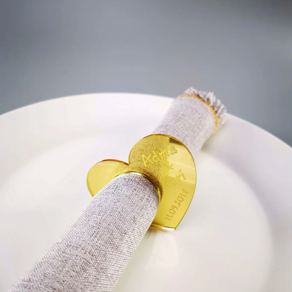 Personalized Laser Cut Name Logo for Boutique Gift Baby favorite, Custom Made Heart Gold Acrylic Mirror Name Tags for Baby Name (9)