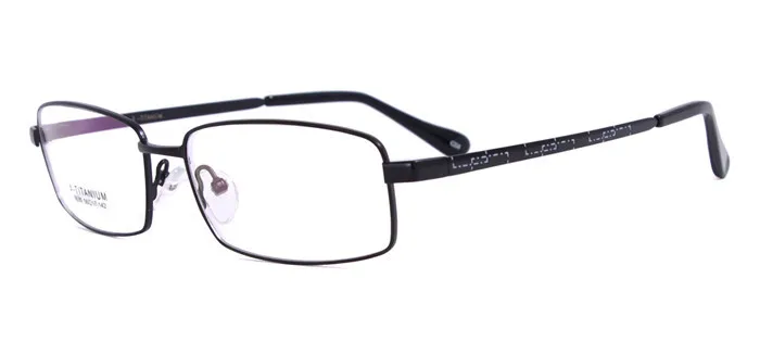 Бизнес Для мужчин полный обод Титан гибкие оправы для очков для Очки для чтения для женщин армасан-де-oculos-де-грау masculino dd0744 - Цвет оправы: Черный