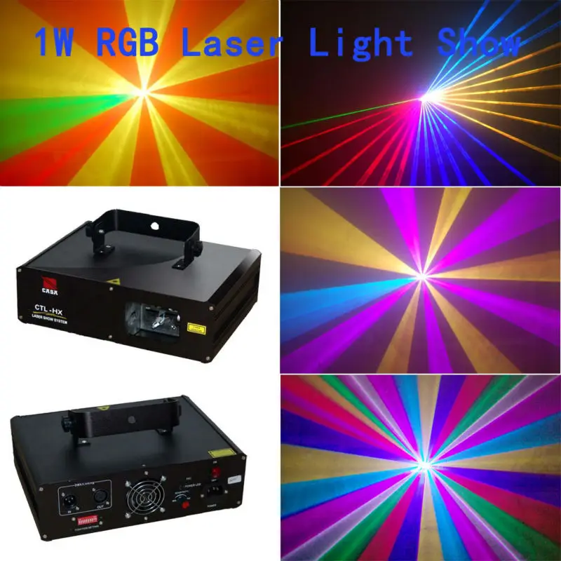 

High Power 1000mw RGB Dmx512 Laser Moving Head Lights dj xmas disco club laser projector