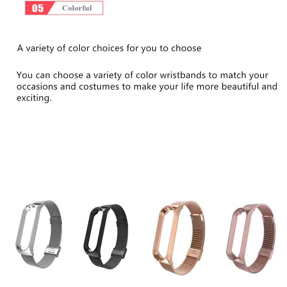 Для MI Band 3 наручный ремешок металлическая безвинтовая нержавеющая сталь для Xiaomi Mi