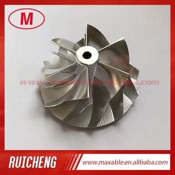 

RHF5 REVERSE 52.56/68.00mm 6+6 blades high performance aluminum 2618/Billet/milling compressor wheel