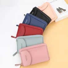 Novedad de 2020, cartera Casual para mujer, cartera para teléfono móvil, tarjeta grande, cartera, bolso de mano, bolso de mano, bandolera, bolso con correas