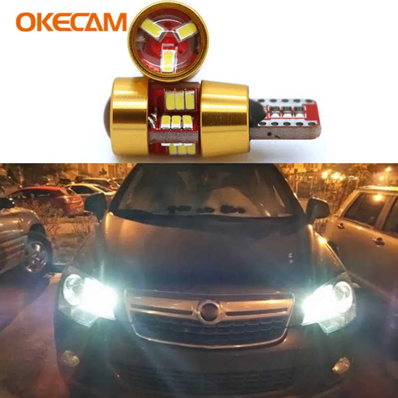 2Pcs Canbus T10 LED W5W Car LED Bulb 27 SMD 3014 194 168 Parking Lights