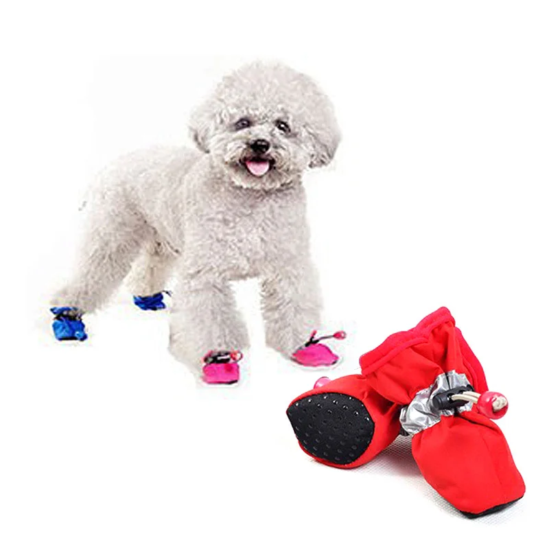 Lovely Pet Dog Shoes 4pcs/set Footwear Boots Pet Products Dog Clothes Indoor Shoes 389in Dog