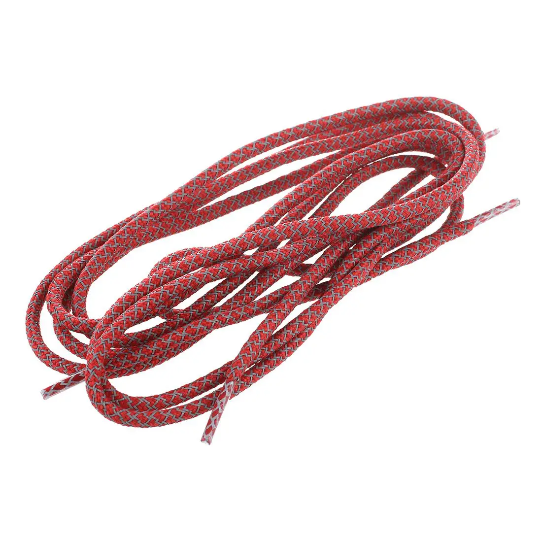 LGFM-круглая веревка 3M светоотражающая Беговая спортивная обувь шнурки - Цвет: Красный