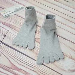 Nanaco Free Размер 38-44 10 пар/лот хлопок носок с пятью пальцами Мужские дышащие осенние мужские носки средней длины