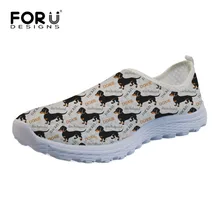 FORUDESIGNS/Милая Одежда для собак; сетчатая обувь для женщин; брендовая повседневная женская обувь на плоской подошве; Лоферы без застежки; дышащие женские кроссовки