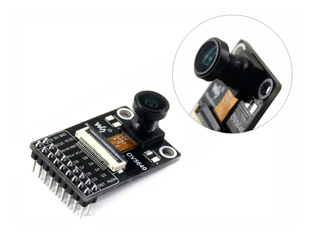 Módulo de Câmera com Base Sensor de Imagem Olho de Peixe para Alcançar Megapixel Lente 170 Graus Diagonal no Ov5640 5 2592×1944