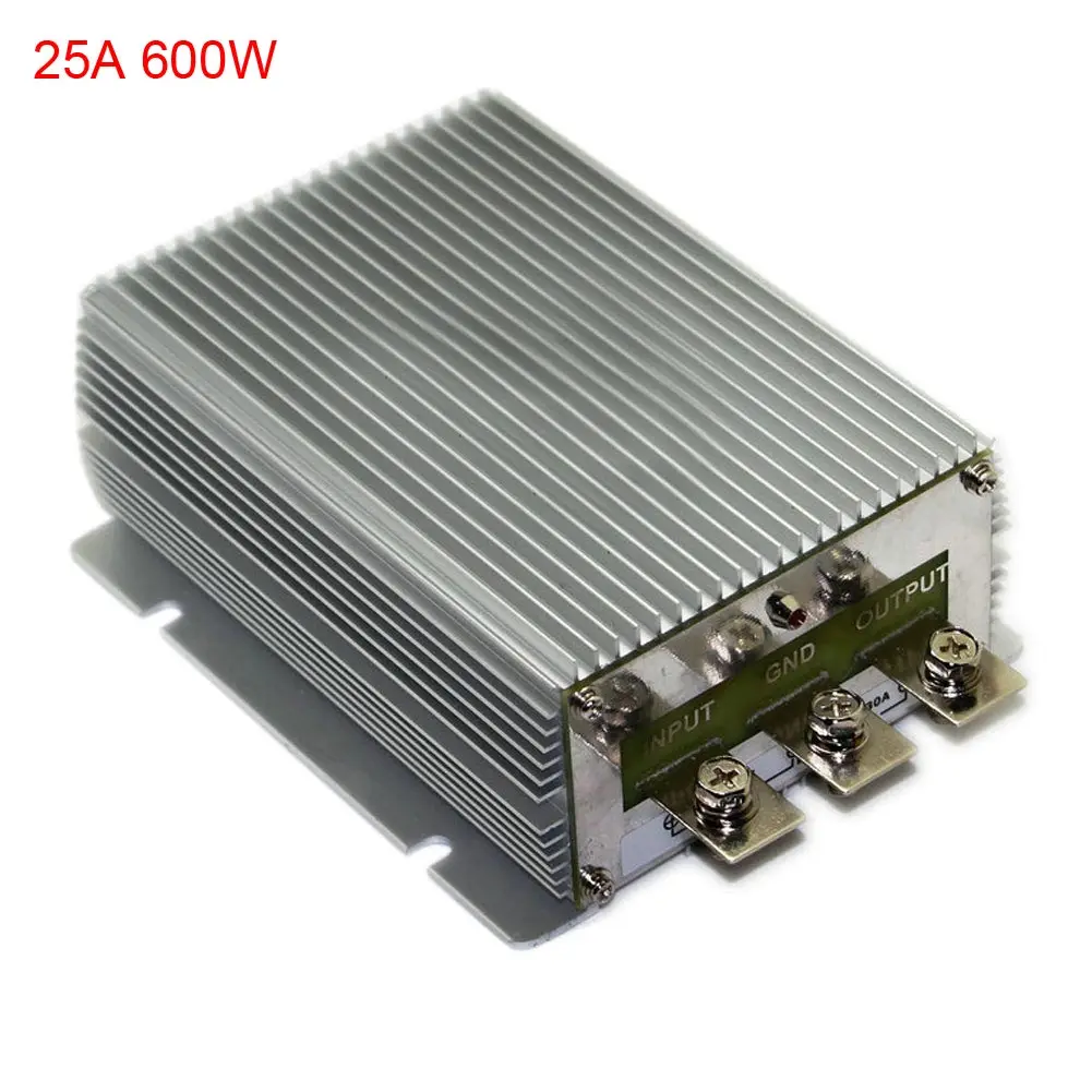 

Hot DC 12V Boost to DC 24V 25A 30A 40A Power Supply Converter Module Waterproof Output short circuit protection aluminum