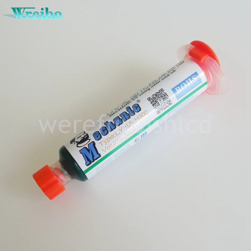 Wrcibo черный зеленый УФ излечим маски припоя 10CC для печатных плат BGA плате защиты