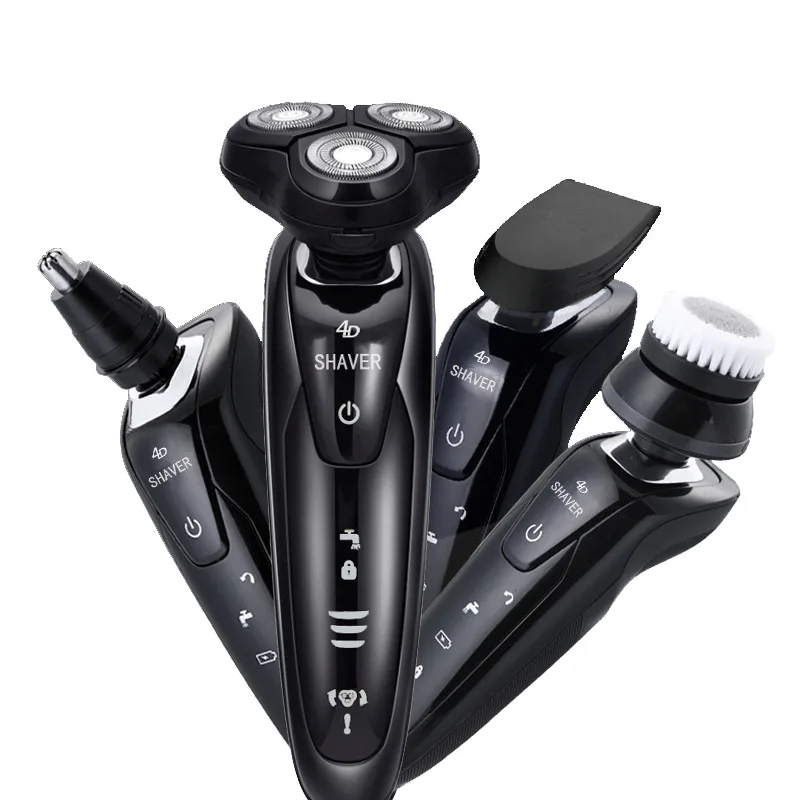

Rechargeable Electric Shavers for Men Triple Blade Electric Razor Whole Body Washing Multifuncional 4 In 1 Shaving Machine