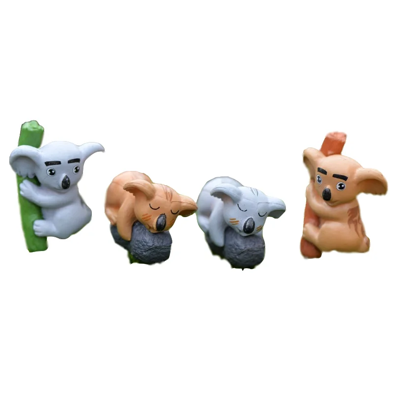 

PVC ornaments by DIY process Naughty Koala combination 4PCS/SET A fingertip gadget