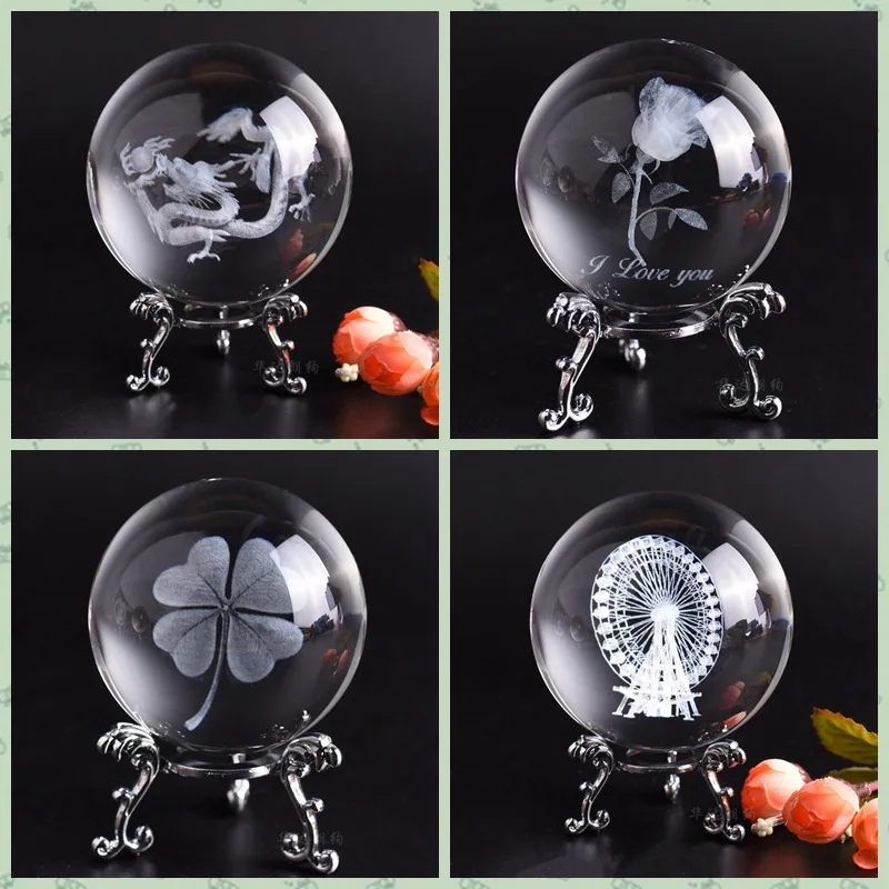 On Sale 6cm8cm Laser Engraved Cupid Dragon Ball 3d Solar